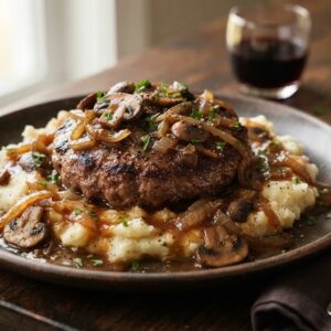 Hamburgersteak & Gravy Plate
